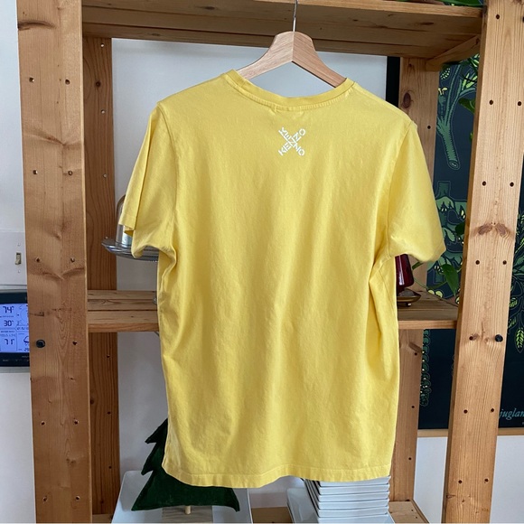 Kenzo Yellow Vanilla Sport Big X Logo Cotton T-shirt Medium - Picture 6 of 16
